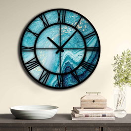 Wallity Reloj decorativo de MDF Multicolor 50 cm